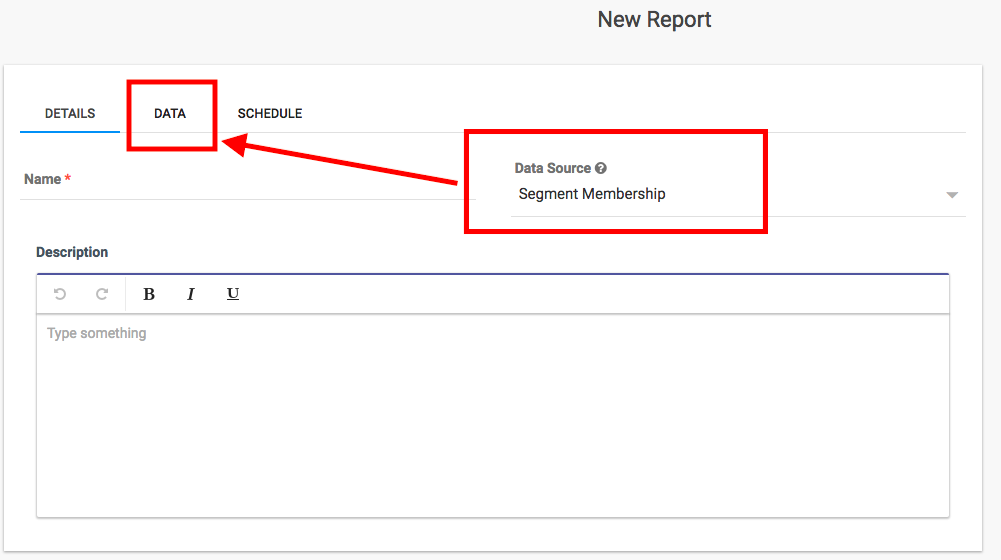 Segment membership report