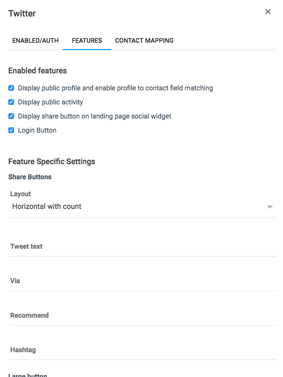 Twitter features 