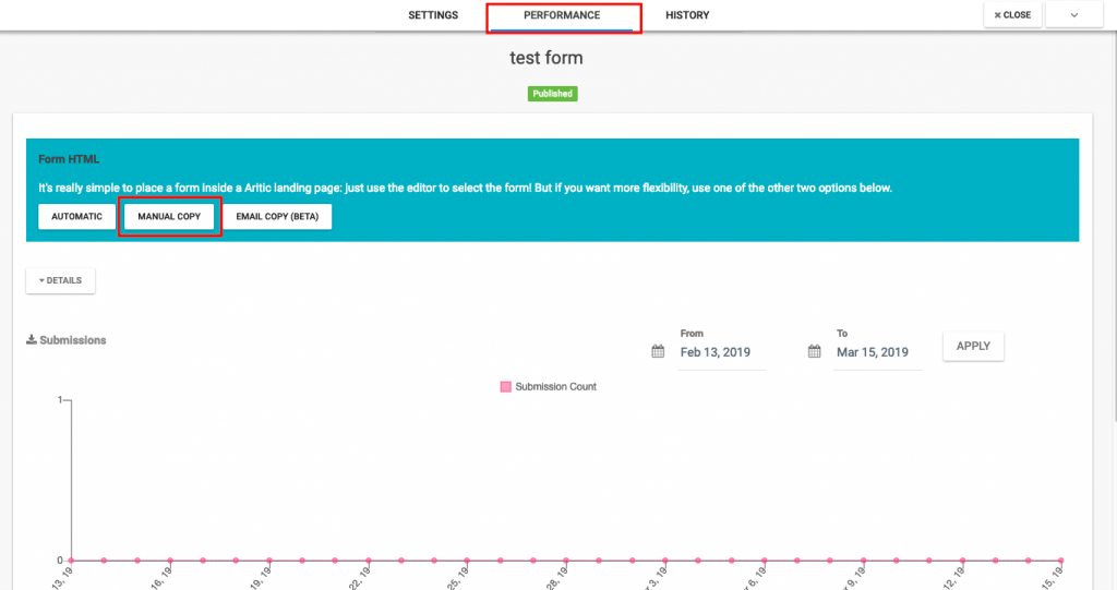 embed form manual