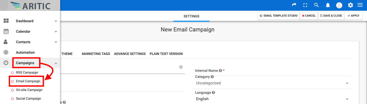 new email campaign