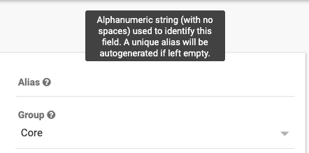 Custom field alias