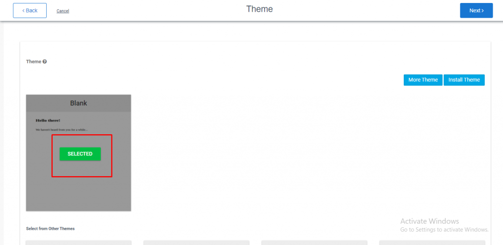 landing page