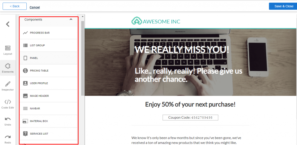 landing page