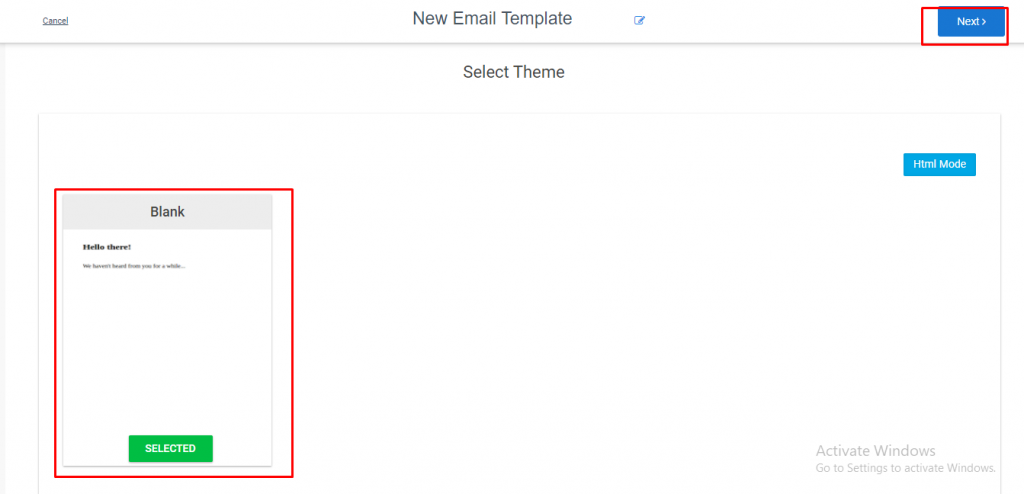 email template